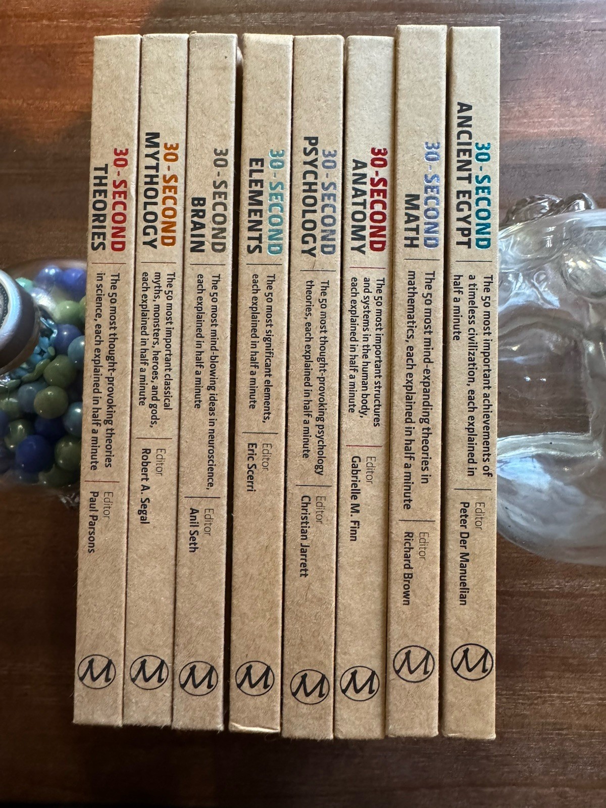 30-Second Series Book Lot 8 Egypt Math Anatomy Elements Brain Mythology 2010+