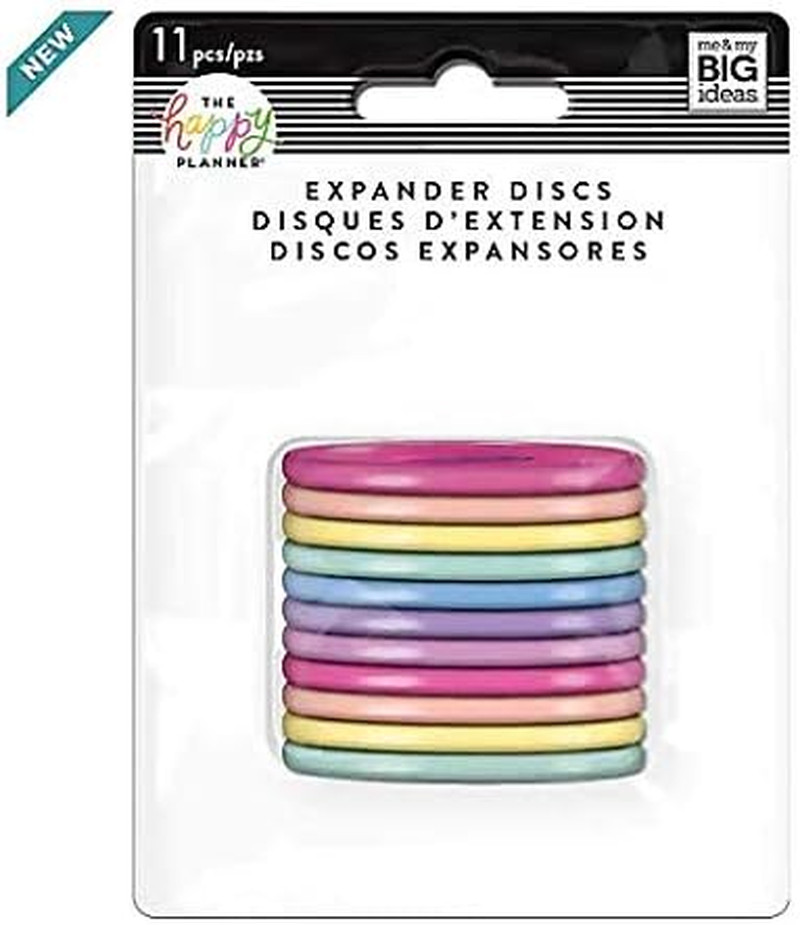 Happy Planner 2022 Multicolor Plastic Expander Discs (11 Discs, 1.75 Inches)