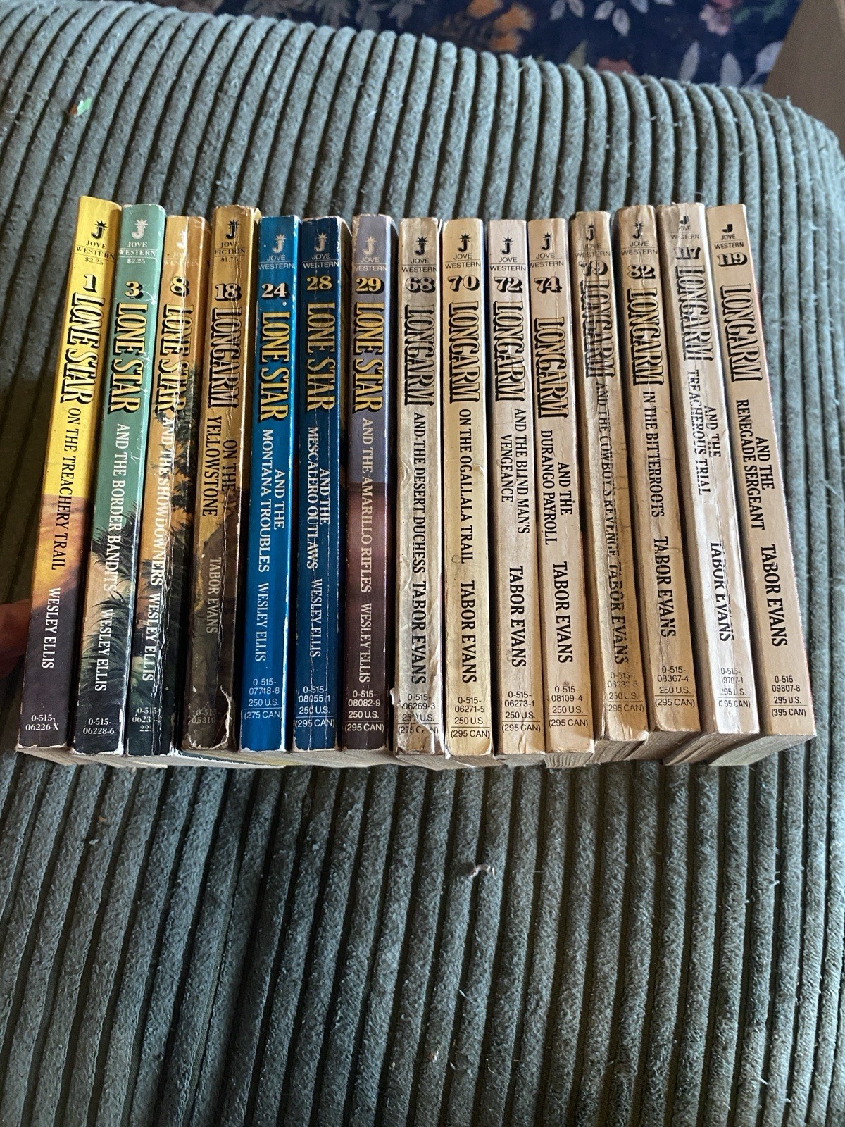 Lot of 15 Longarm Series by Tabor Evans Vintage Adult Western Paperback Books