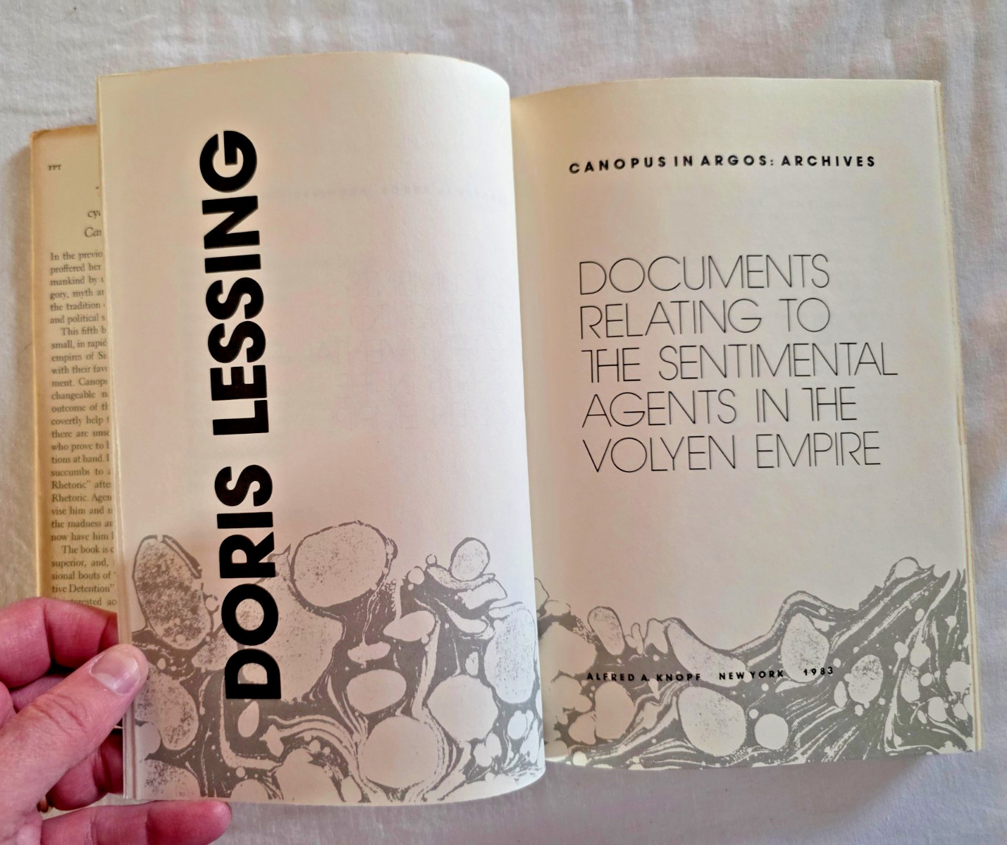 Doris Lessing Documents Sentimental Agents 1st/1st Very Good / Free Shipping