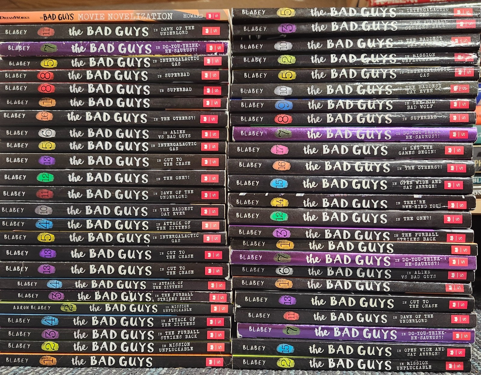 Complete Set Series – Lot of 20 THE BAD GUYS books by Aaron Blabey