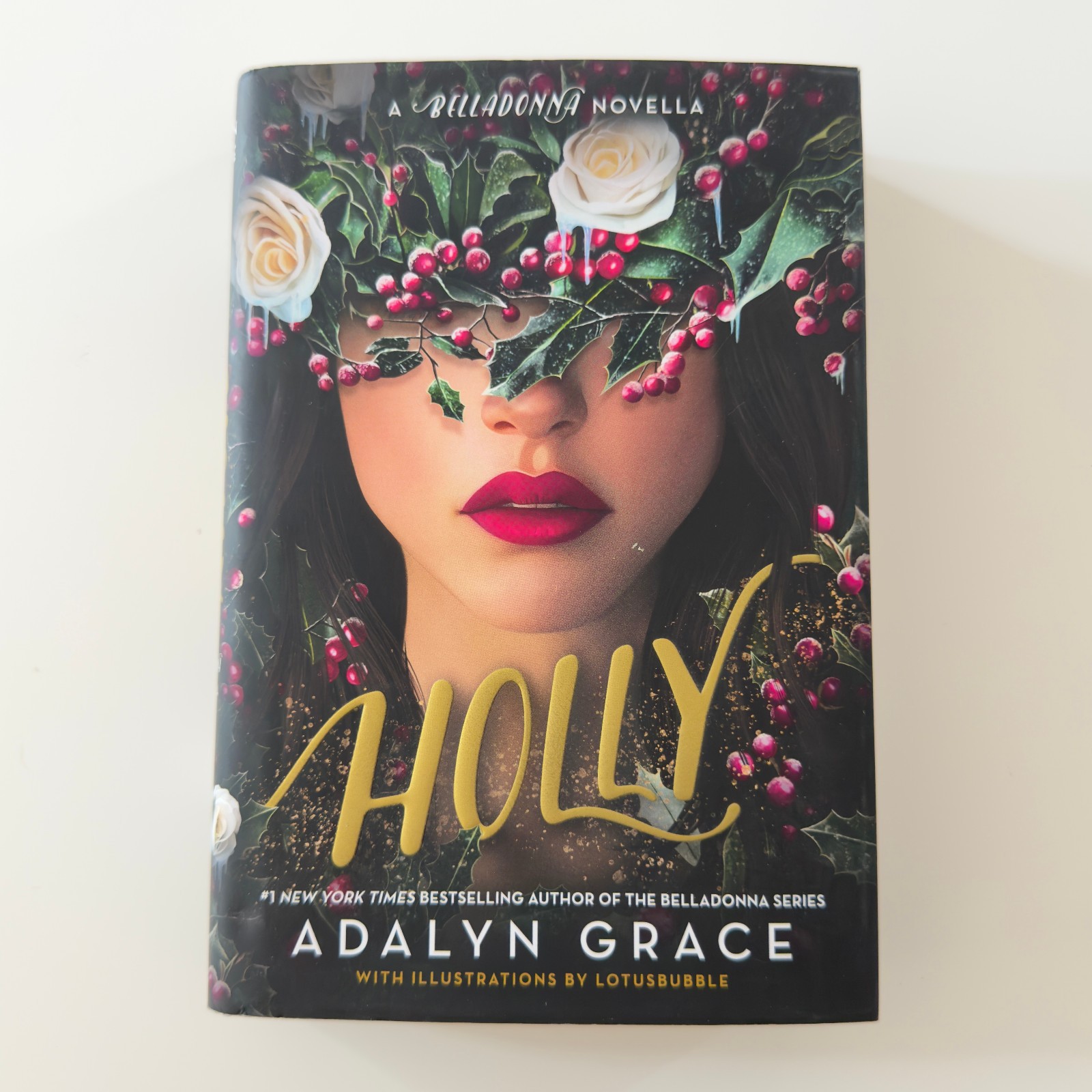 Signed w/ Note! HOLLY A Belladonna Novella by Adalyn Grace HCDJ + Print! 1ST ED