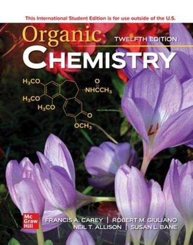 FAST SHIP Organic Chemistry 12th Edition By Francis Carey Global Book PAPERBACK