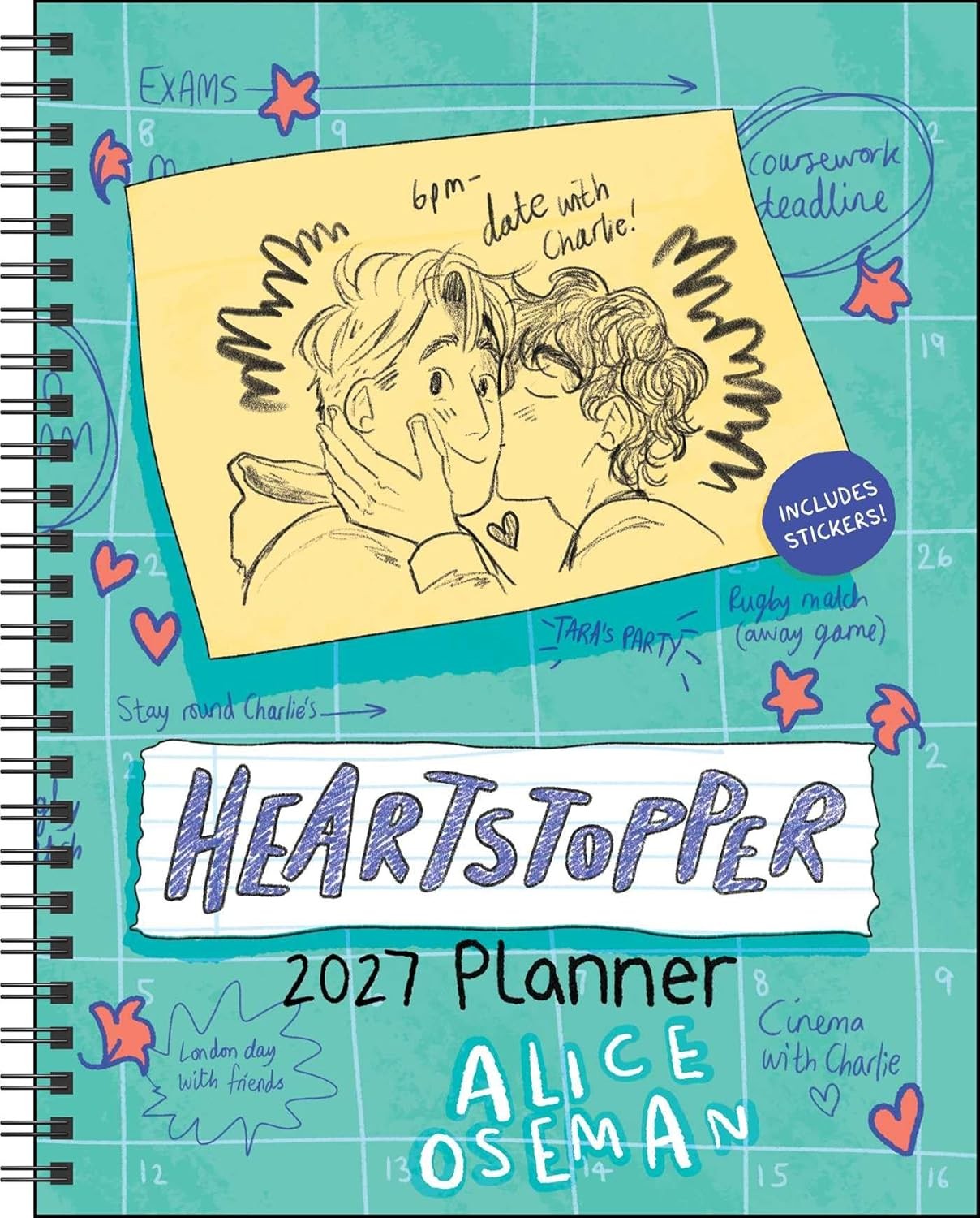 Heartstopper 12-Month 2027 Weekly/Monthly Planner Calendar with Bonus Stic Other