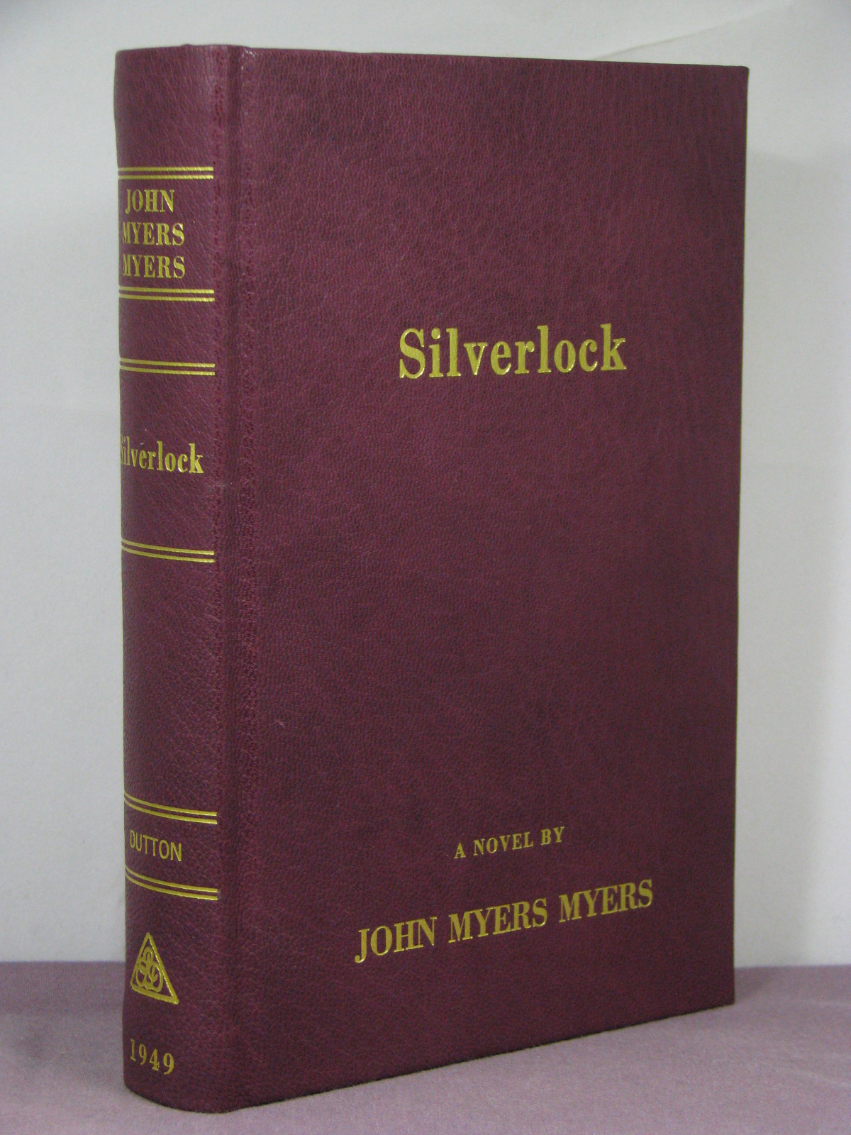 1st, with page signed by author, Silverlock by John Myers Myers(1949) in leather