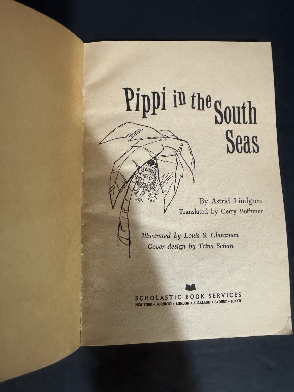 Pippi in the South Seas TX 602 1959, Astrid Lindgren, Vintage PB Very Good