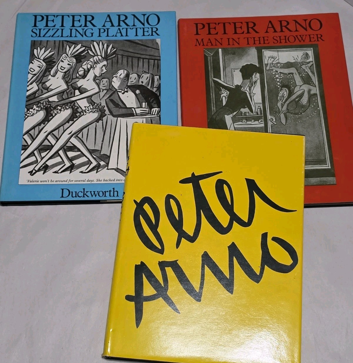 Peter Arno Book Lot 70s Man In The Shower Sizzling Platter Duckworth Cartoon Art
