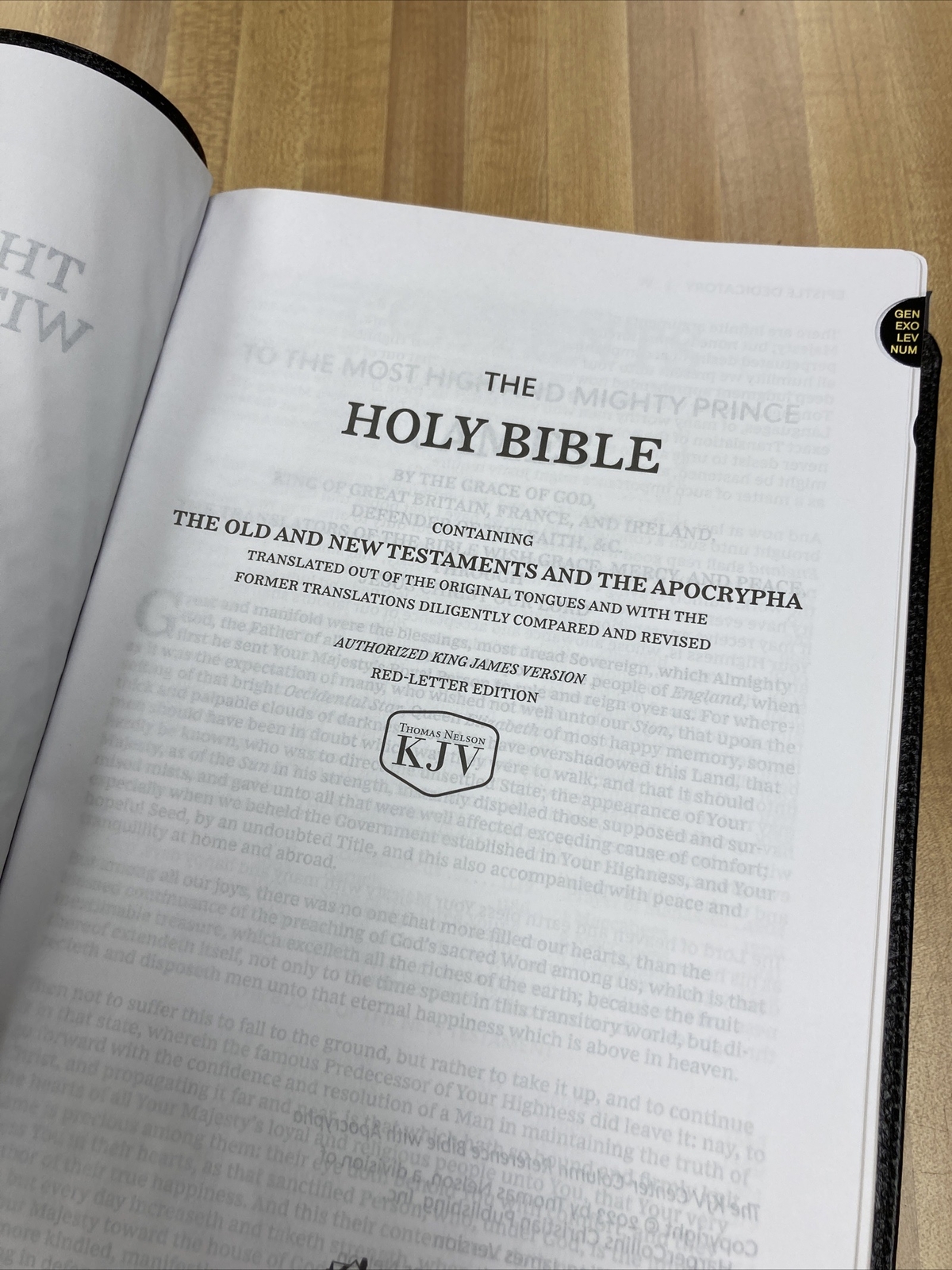 Authorized King James Version | KJV Bible | with APOCRYPHA | Genuine Leather