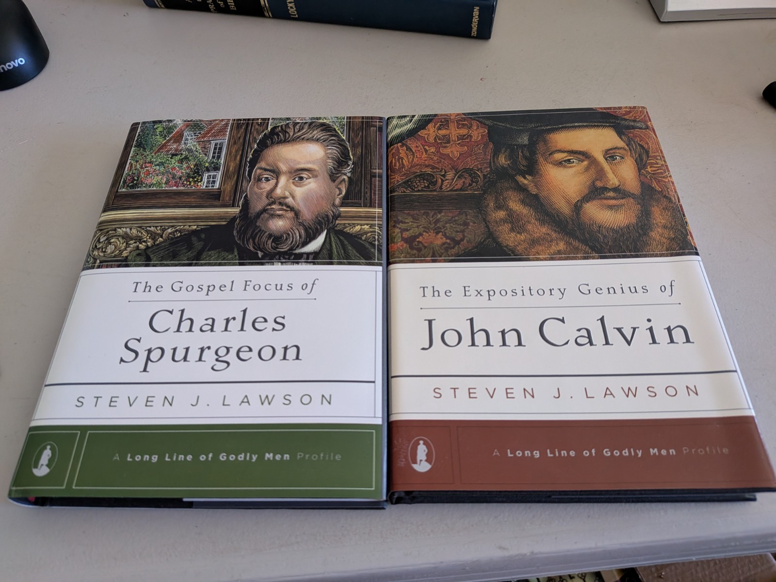 Lawson: Long Line of Godly men: John Calvin & Charles Spurgeon TWO HB books