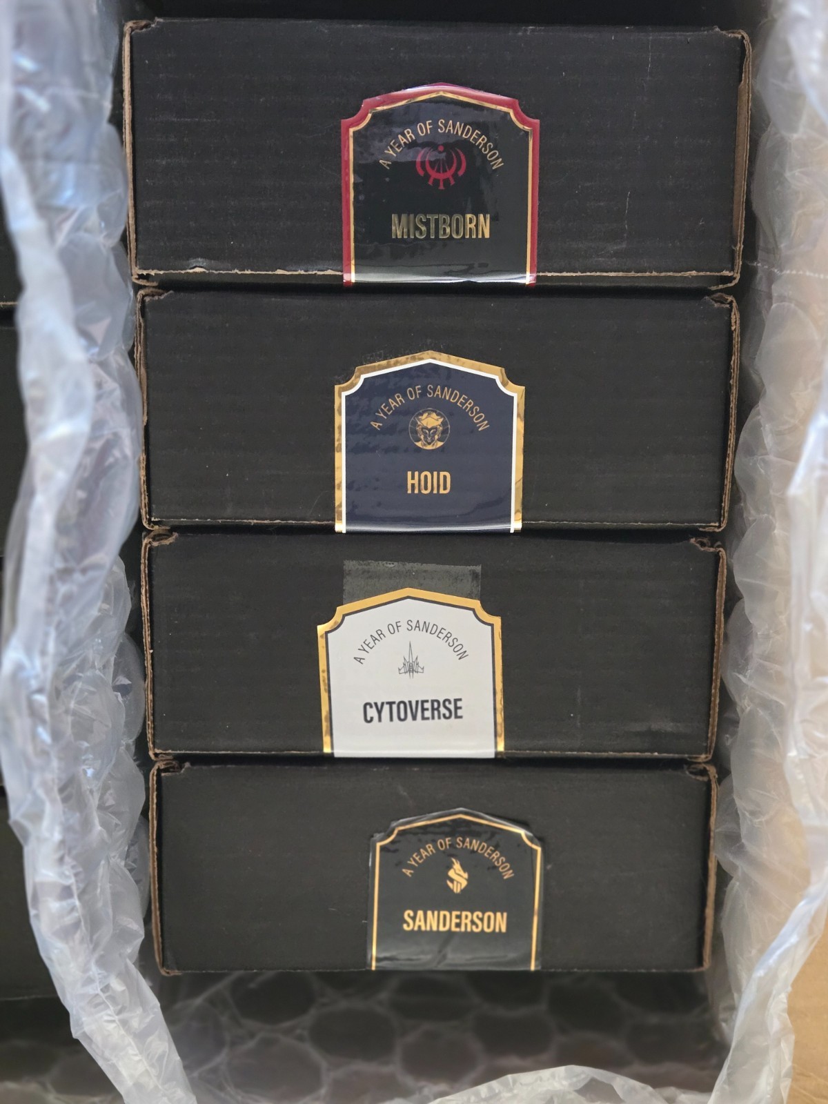A Year of Sanderson Complete Set: 8 Swag boxes + Secret Projects 1-4 NEW SEALED!
