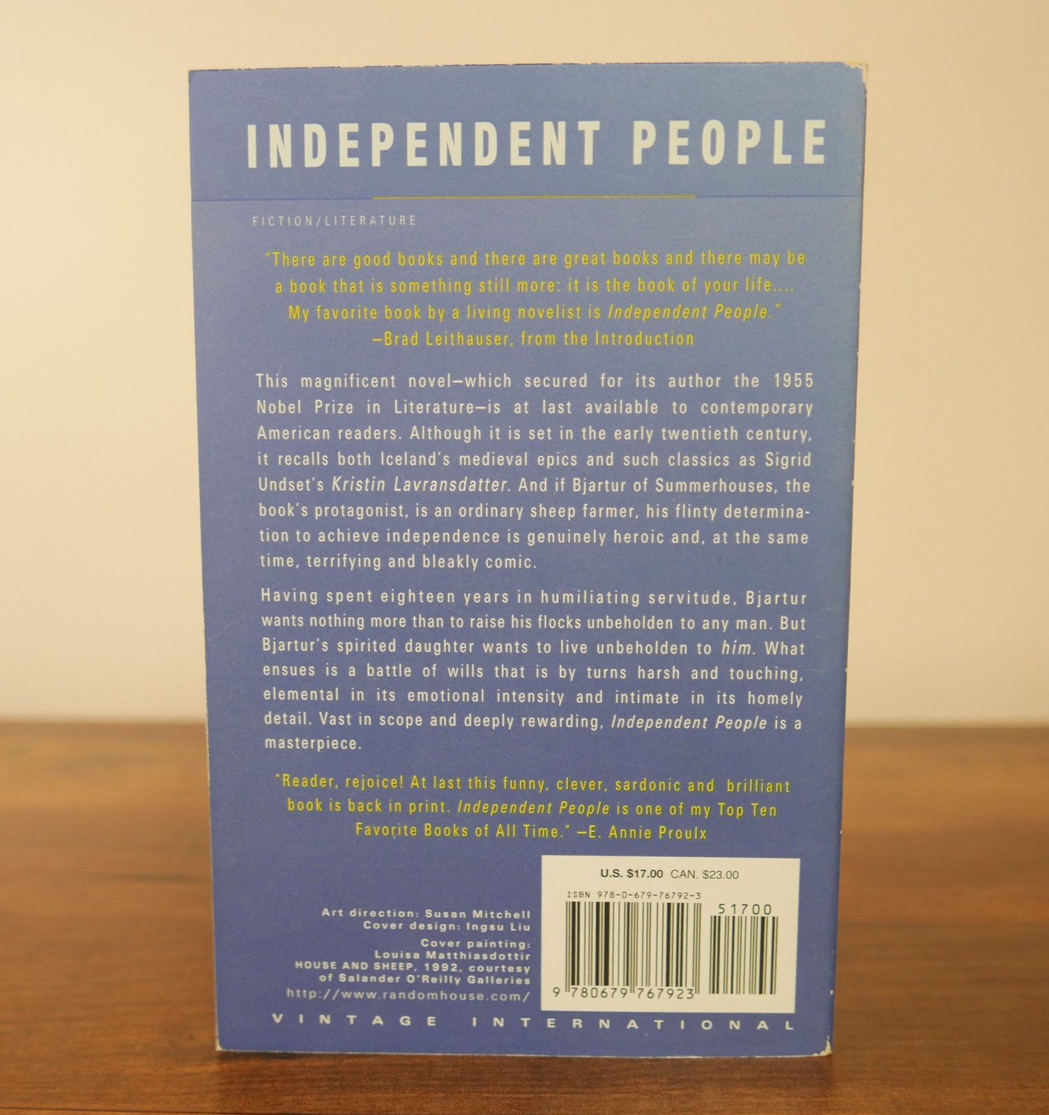 Independent People – Paperback By Halldor Laxness 1995 – VERY GOOD