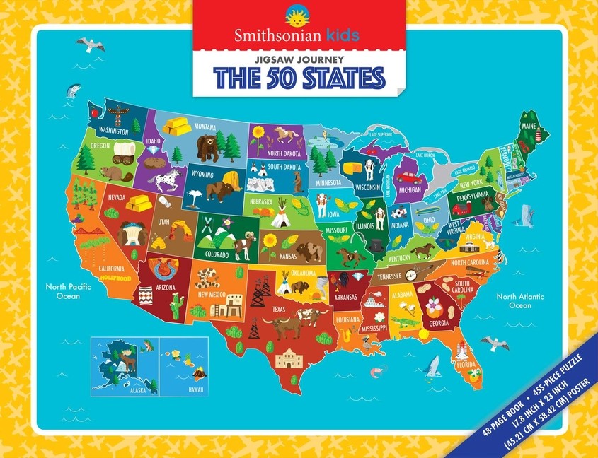 Smithsonian Kids Jigsaw Journeys: The 50 States Other by Ruth Strother