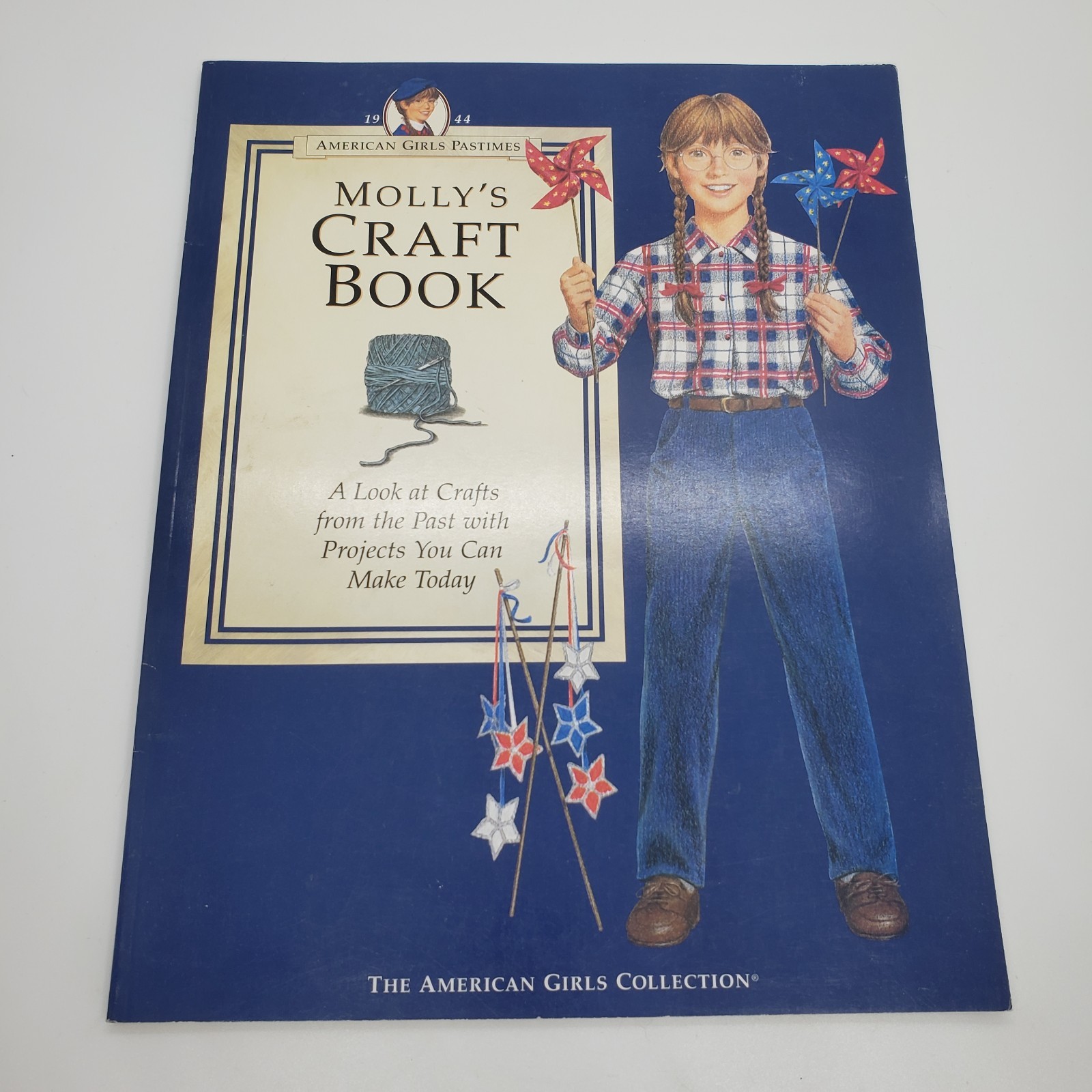 Retired American Girl Pastimes Craft Books Felicity’s Molly’s Pleasant Co 1994