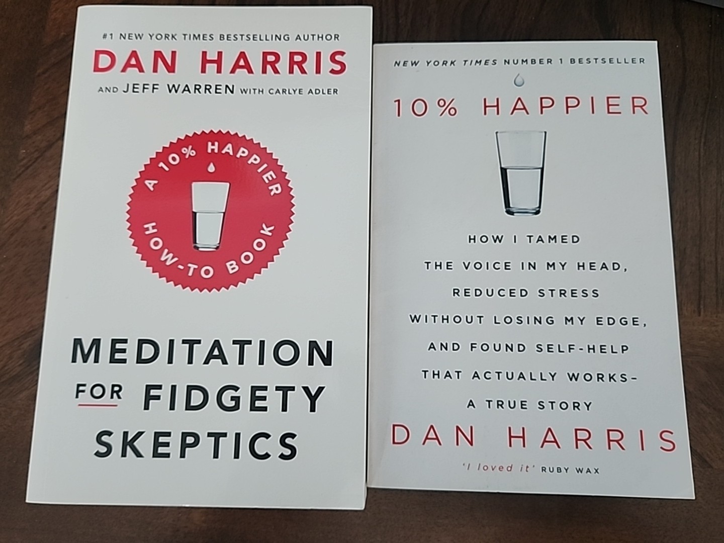 Meditation for Fidgety Skeptics & 10% Happier – 2 Book Lot By Dan Harris