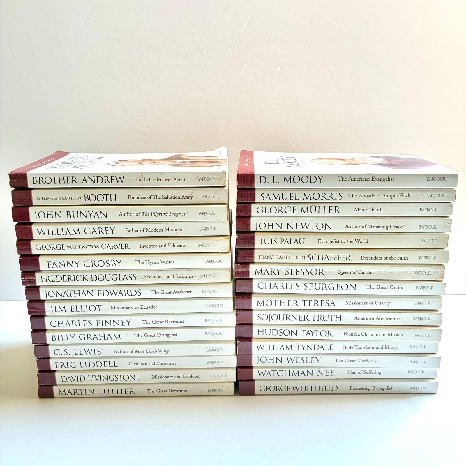Heroes of the Faith Series Lot of 30 Christian Biography Paperback Books School