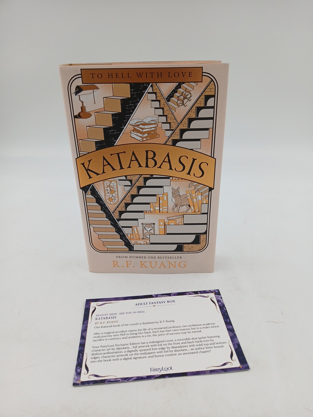 FairyLoot Katabasis R.F. Kuang STENCILED Edges REVERSIBLE EXCLUSIVE EDITION