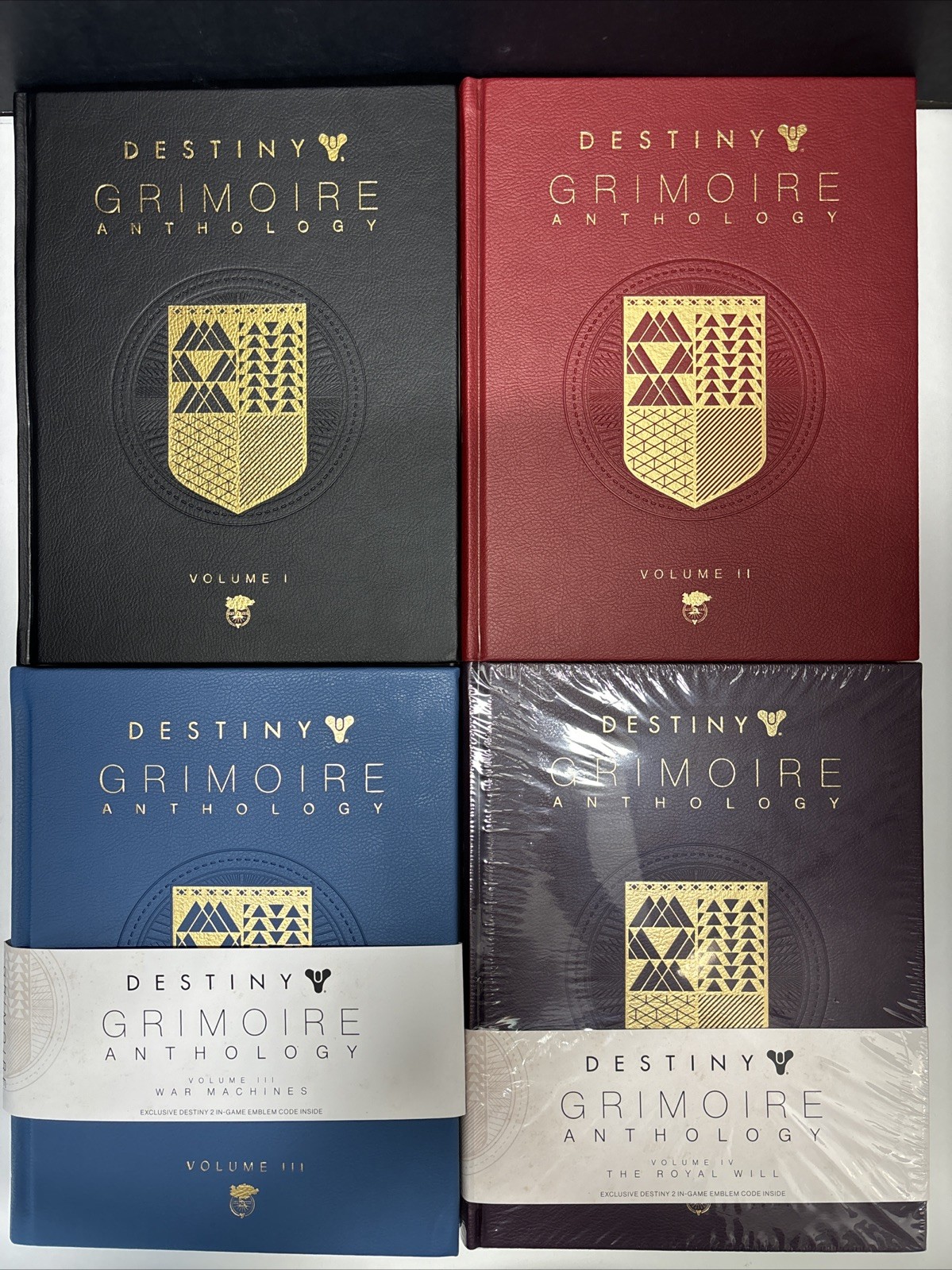 Destiny Grimoire Anthology Volumes I-IV Faux Leather Bound Hardcover Set