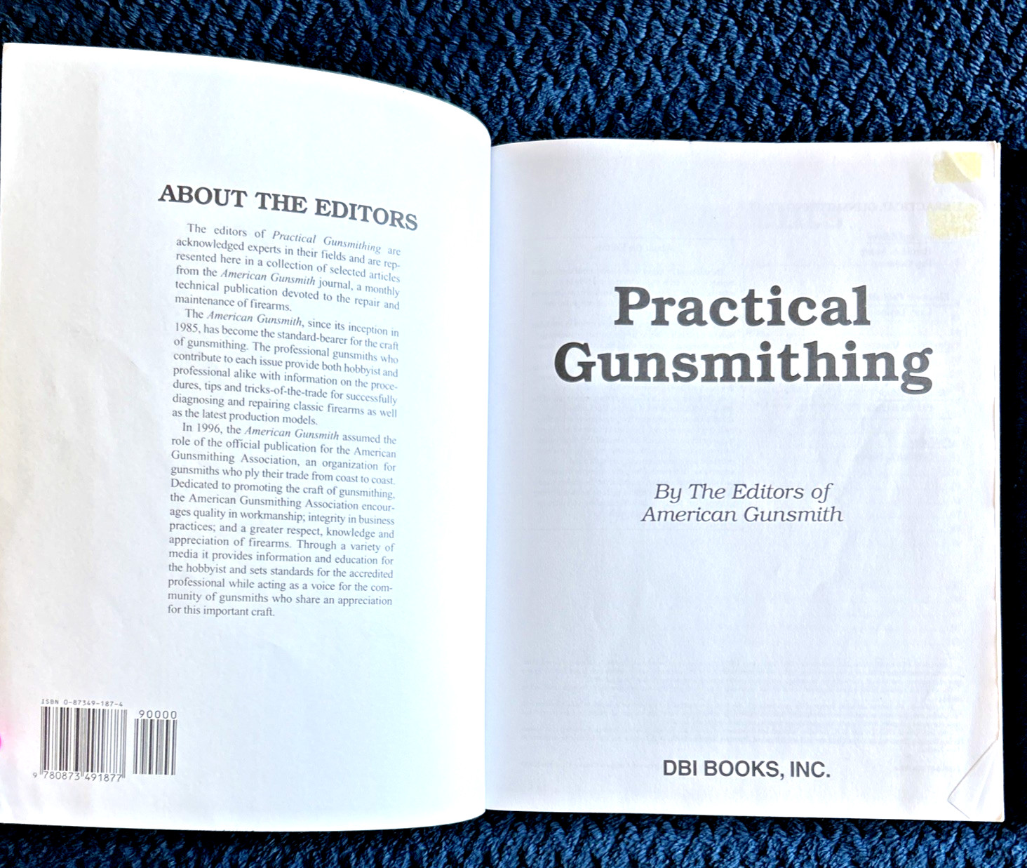 Gunsmithing Books Learn Troubleshooting Method & Practical by American Gunsmith