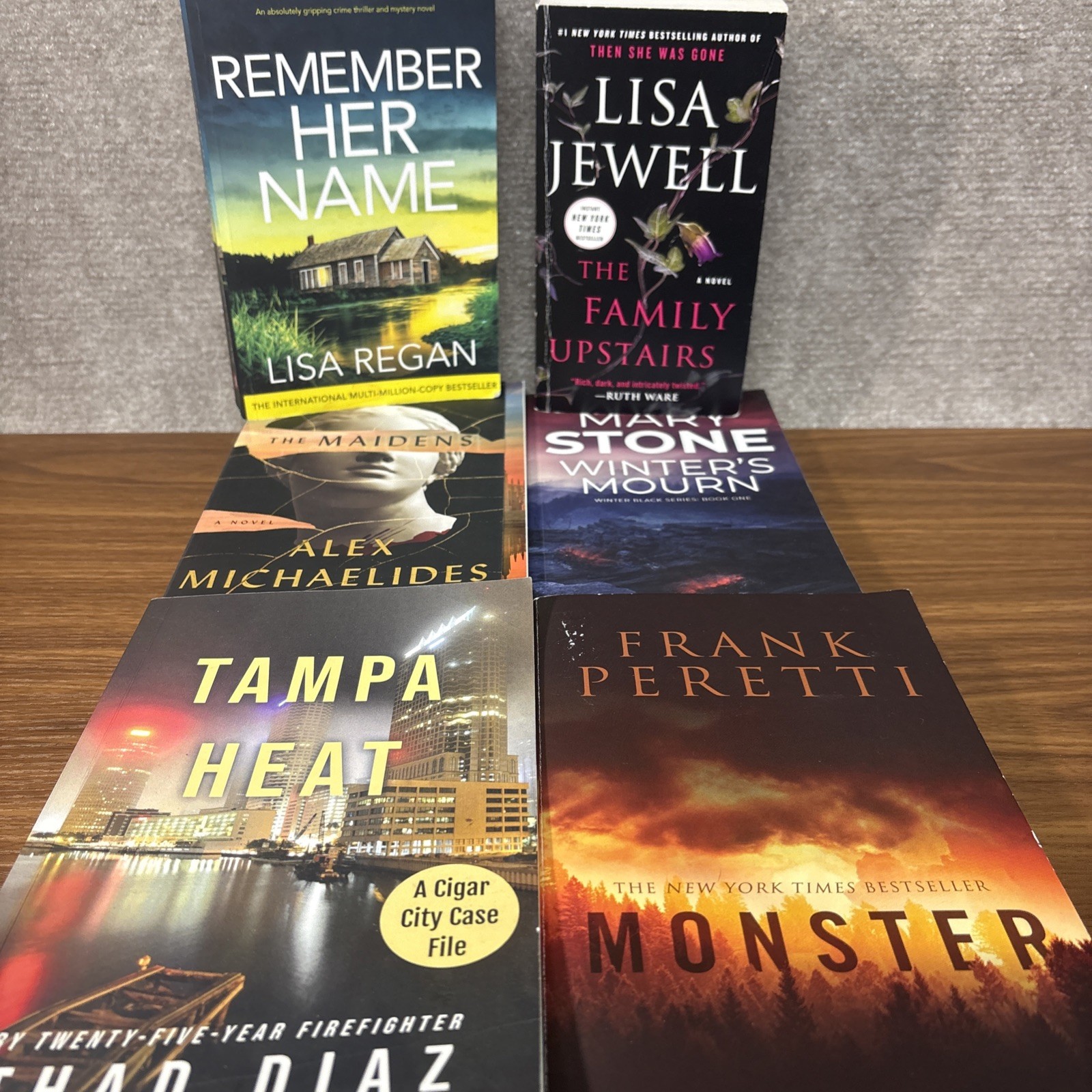 Lot of 6 Mystery Trade Paperback Books Suspense Thriller Crime Murder MIX