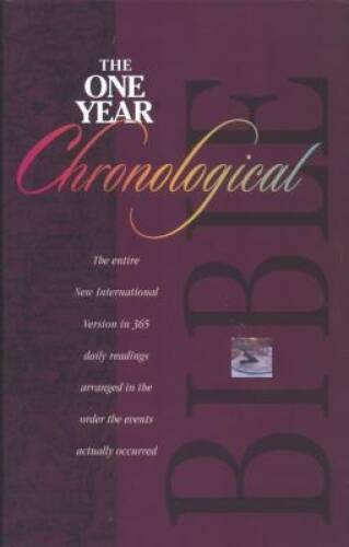 The One Year Chronological Bible, NIV – Hardcover – VERY GOOD