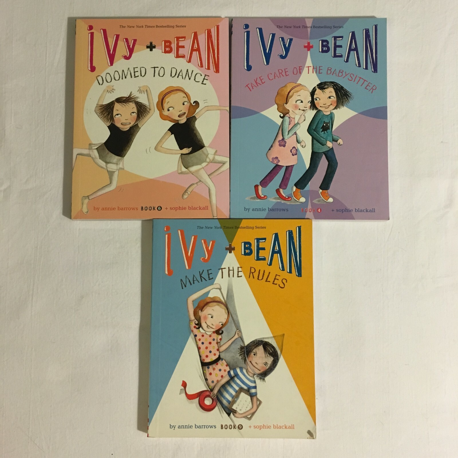 3 Children Book Lot Chapter Books Annie Barrows Ivy & Bean books 4, 6 and 9