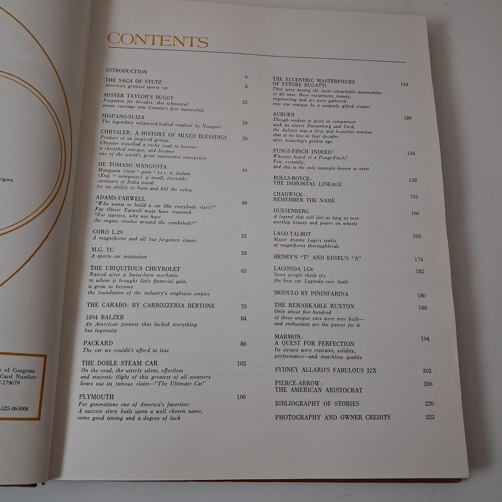 Vintage 1971 Automobile Quarterly’s World Of Cars HC Illustrated Auto History