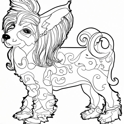 Chinese Crested The Coloring Book so Cute 100 pages Fun For all Ages No 4 of 20