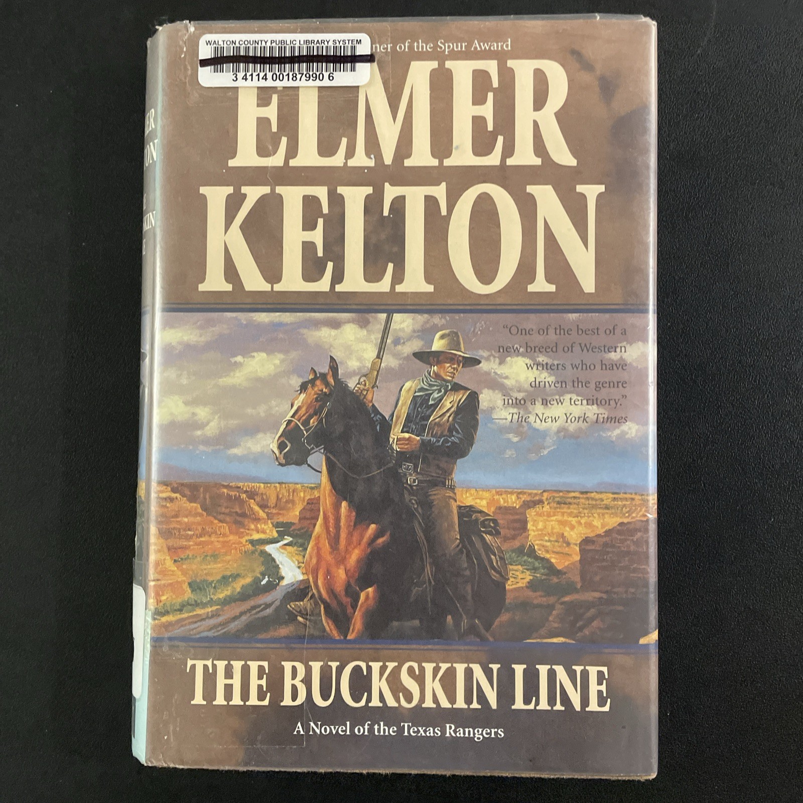 The Buckskin Line-Texas Rangers Book 1: Elmer Kelton FIRST EDITION-Library Copy