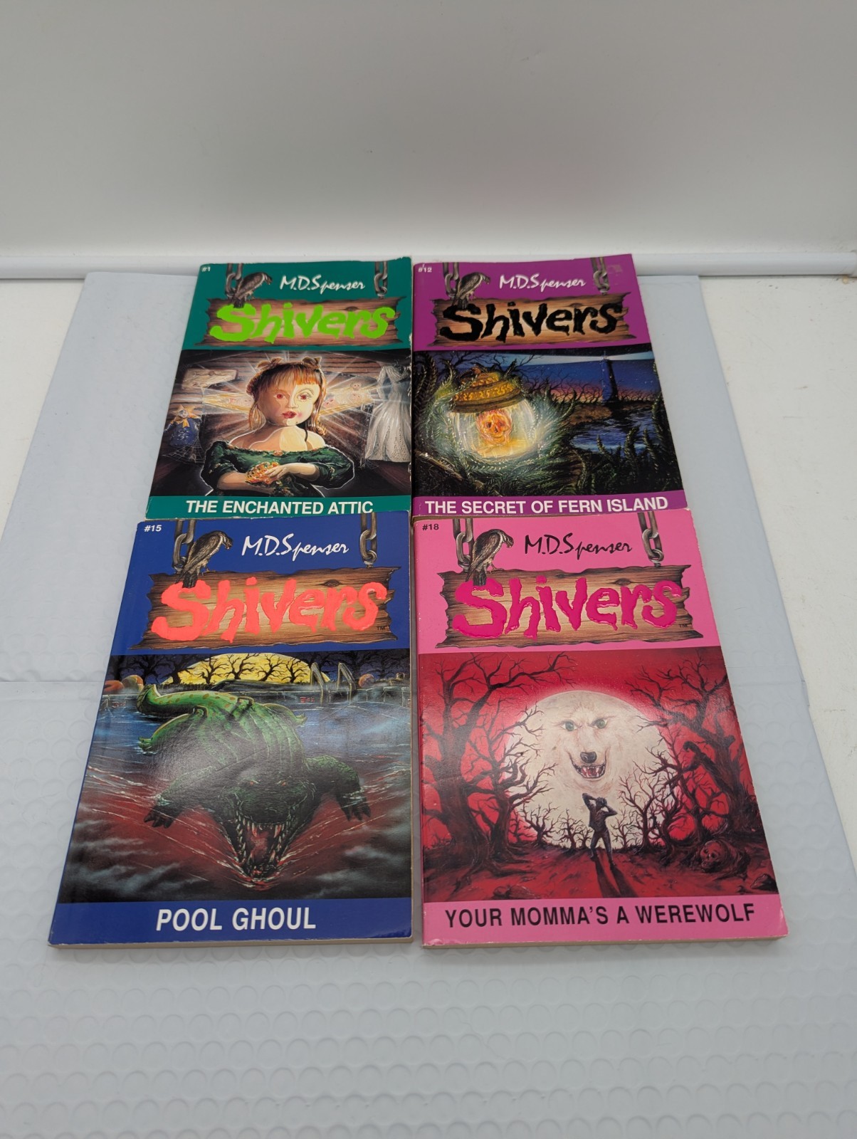 Shivers M.D. Spencer 4 Book Lot 1 12 15 18 Horror 1990’s