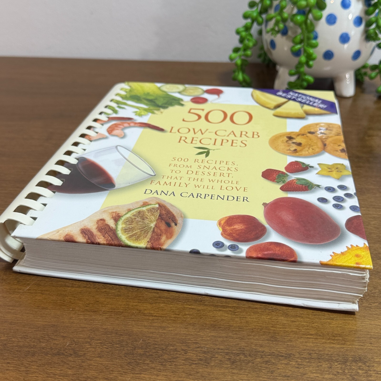 500 Low Carb Recipes Cookbook Plastic Comb by Dana Carpender Hardcover