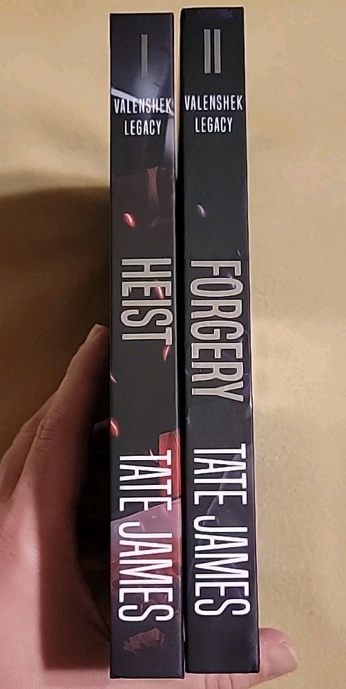 Heist and Forgery by Tate James [Valenshek Legacy] SIGNED Mystic Box HC Book LOT