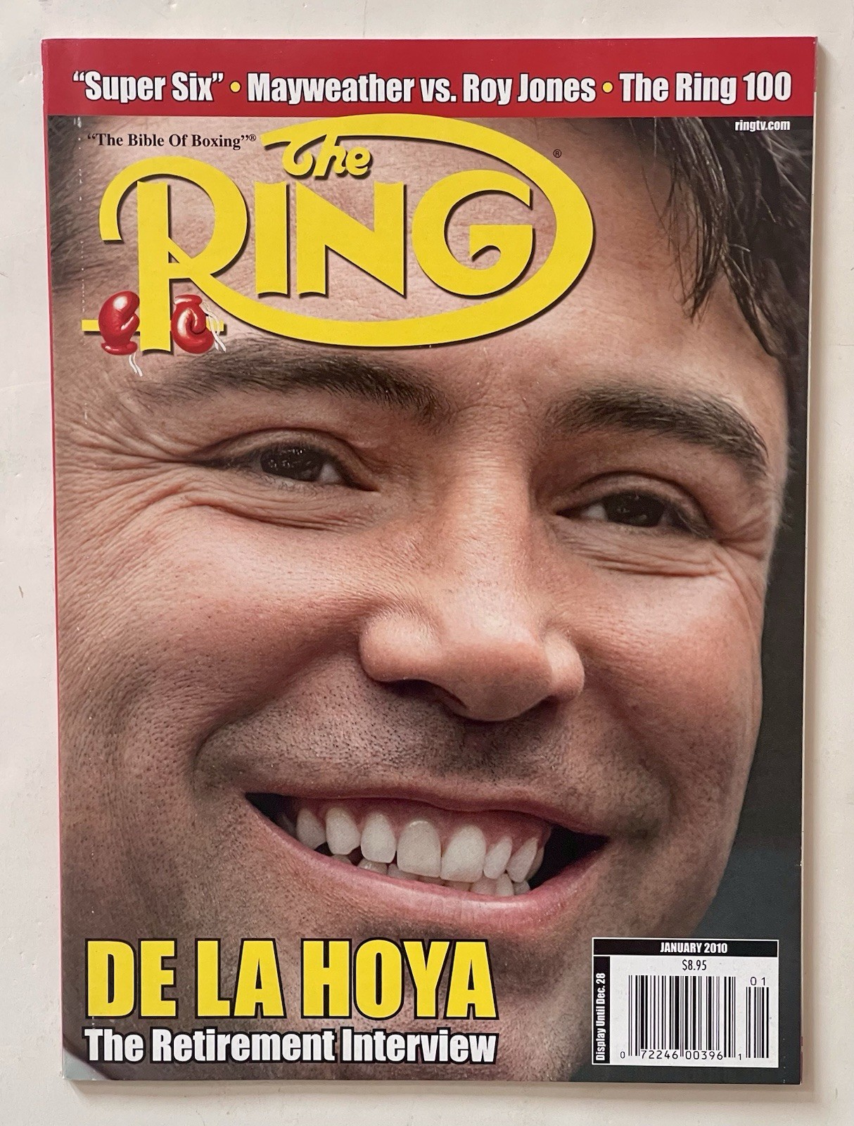 THE RING MAGAZINE JAN 2010 OSCAR DE LA HOYA BOXING-RETIREMENT ISSUE-NO LABEL