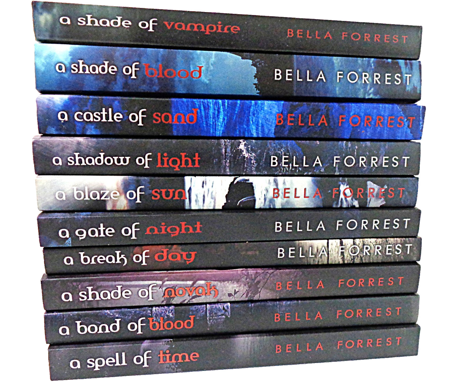 A SHADE of VAMPIRE Series Bella Forrest #1-10 Trade Paperback Lot of 10 VG