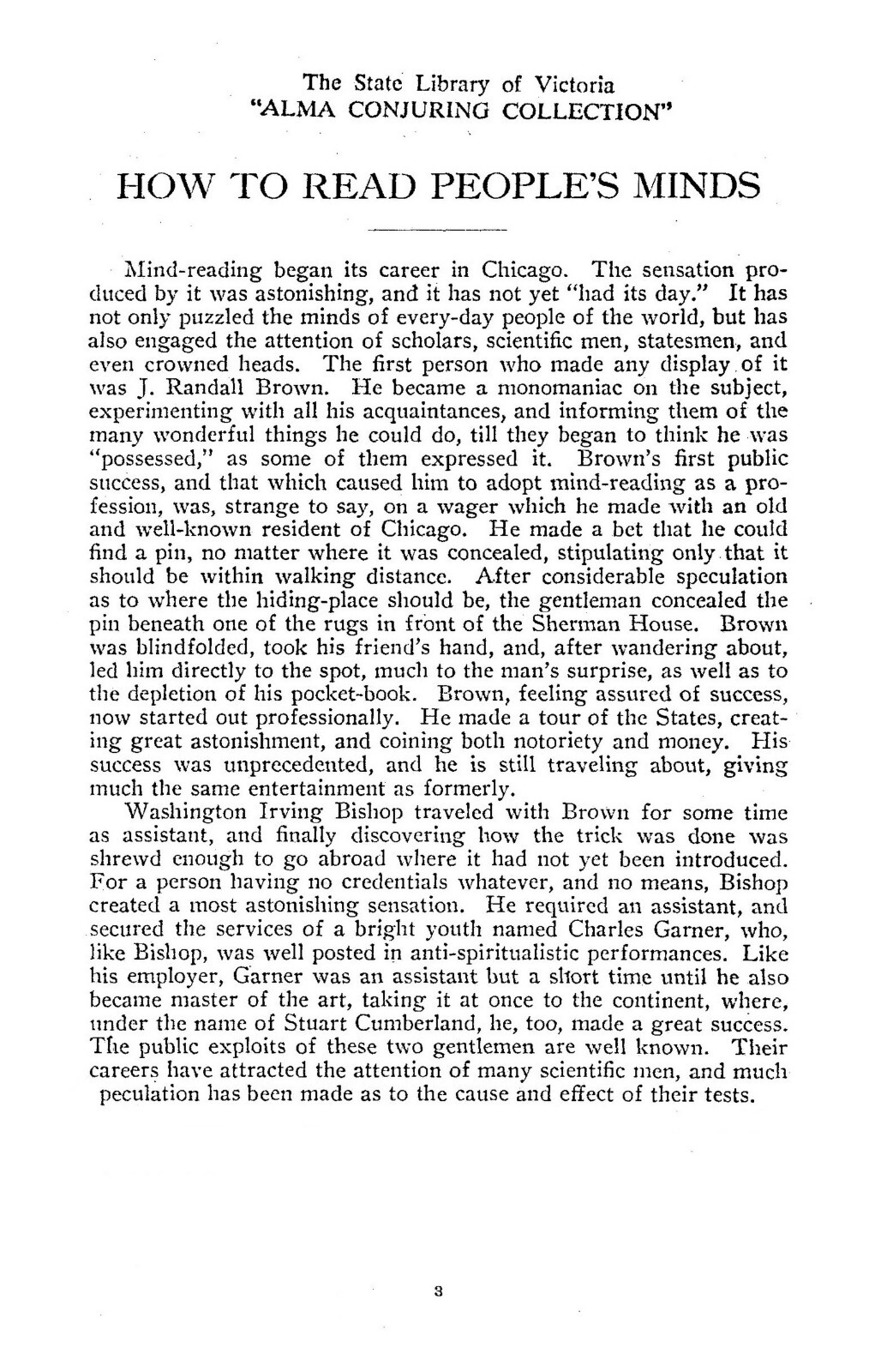 “1905” How to Read People’s Minds 49 Pages