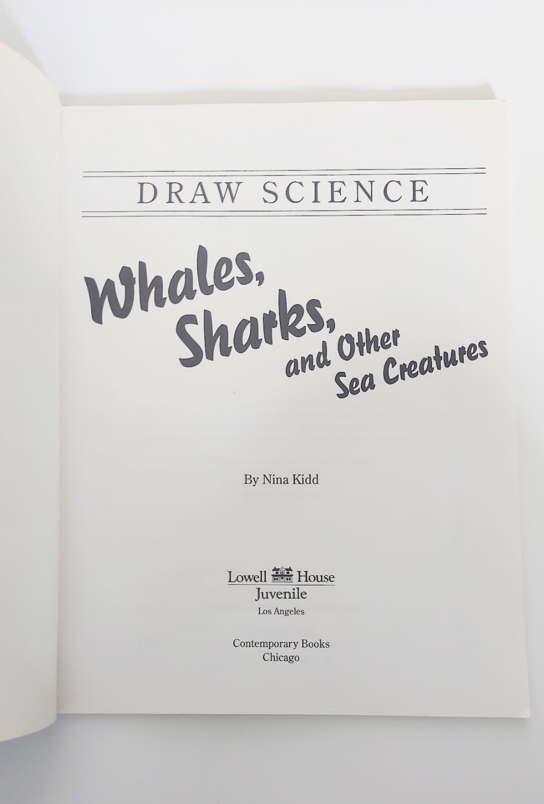 Whales, Sharks, and Other Sea Creatures by Nina Kidd 1992 Paperback