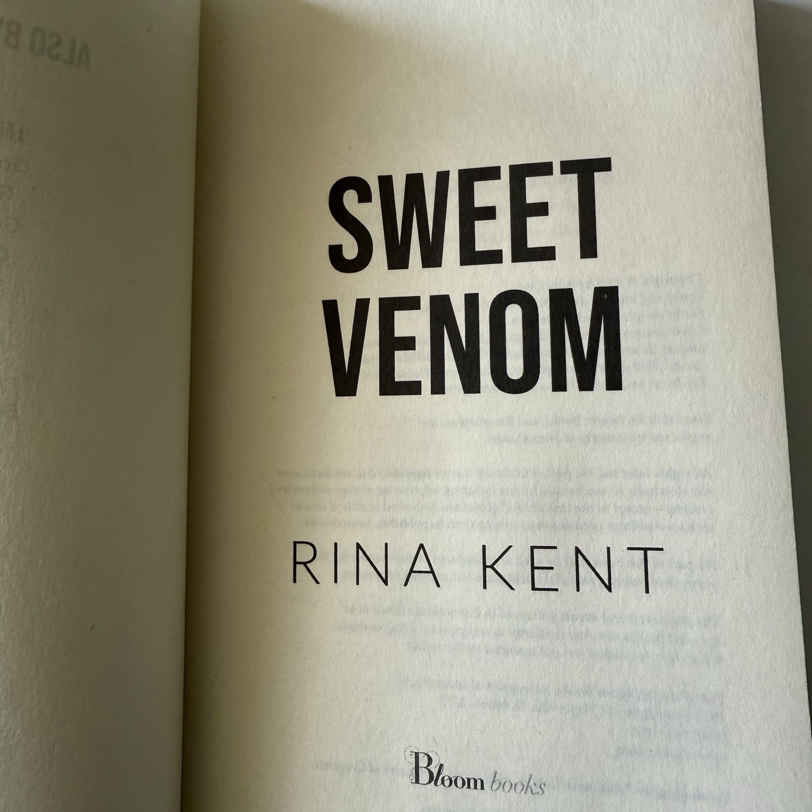 Sweet Venom by Rina Kent