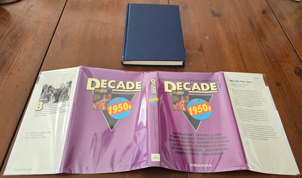 Decade 1950s, edited by Brian W. Aldiss & Harry Harrison – HC w/DJ 1978