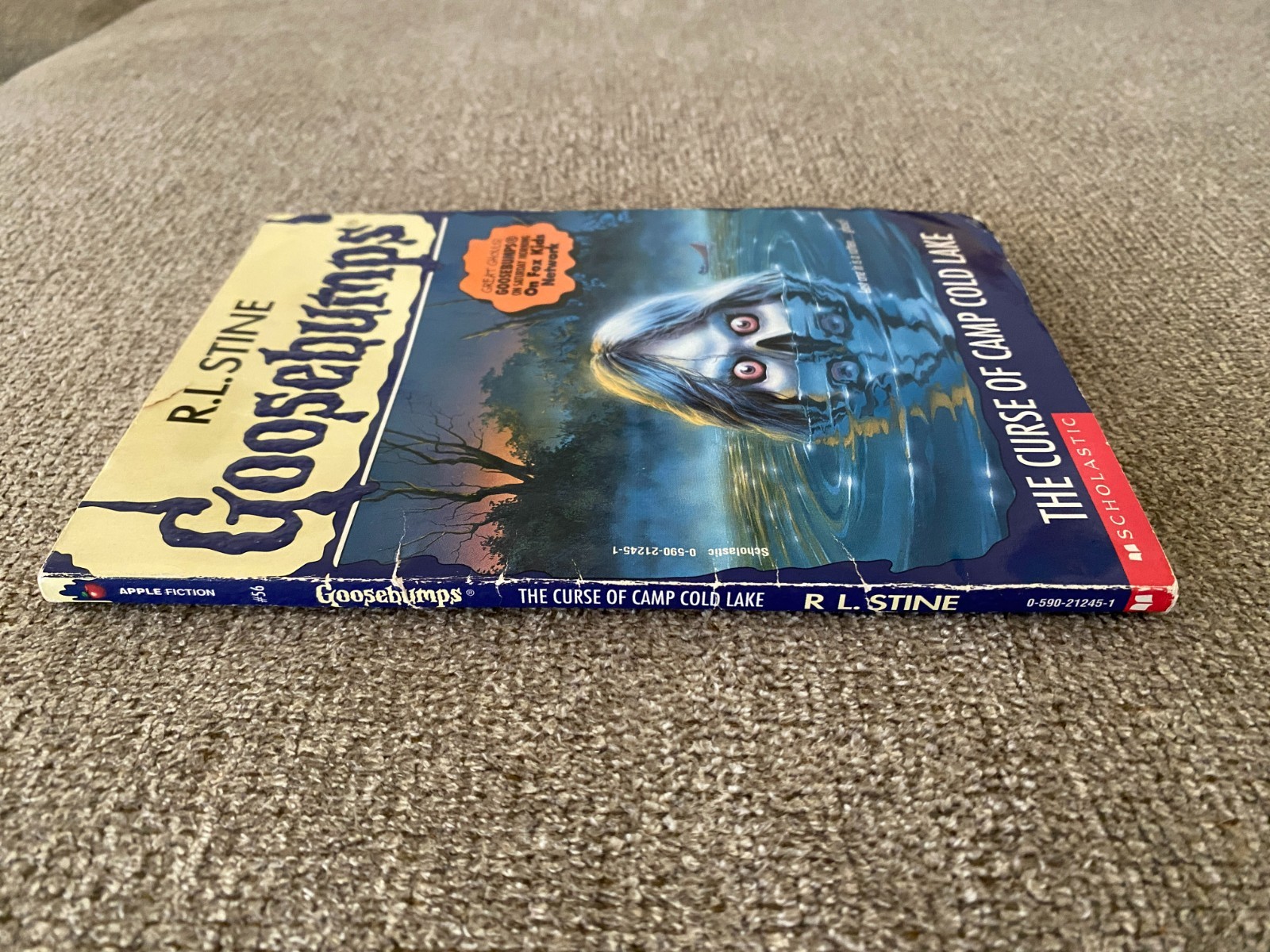 *Print Error* Thin Edition 1st print Goosebumps #56 The Curse of Camp Cold Lake