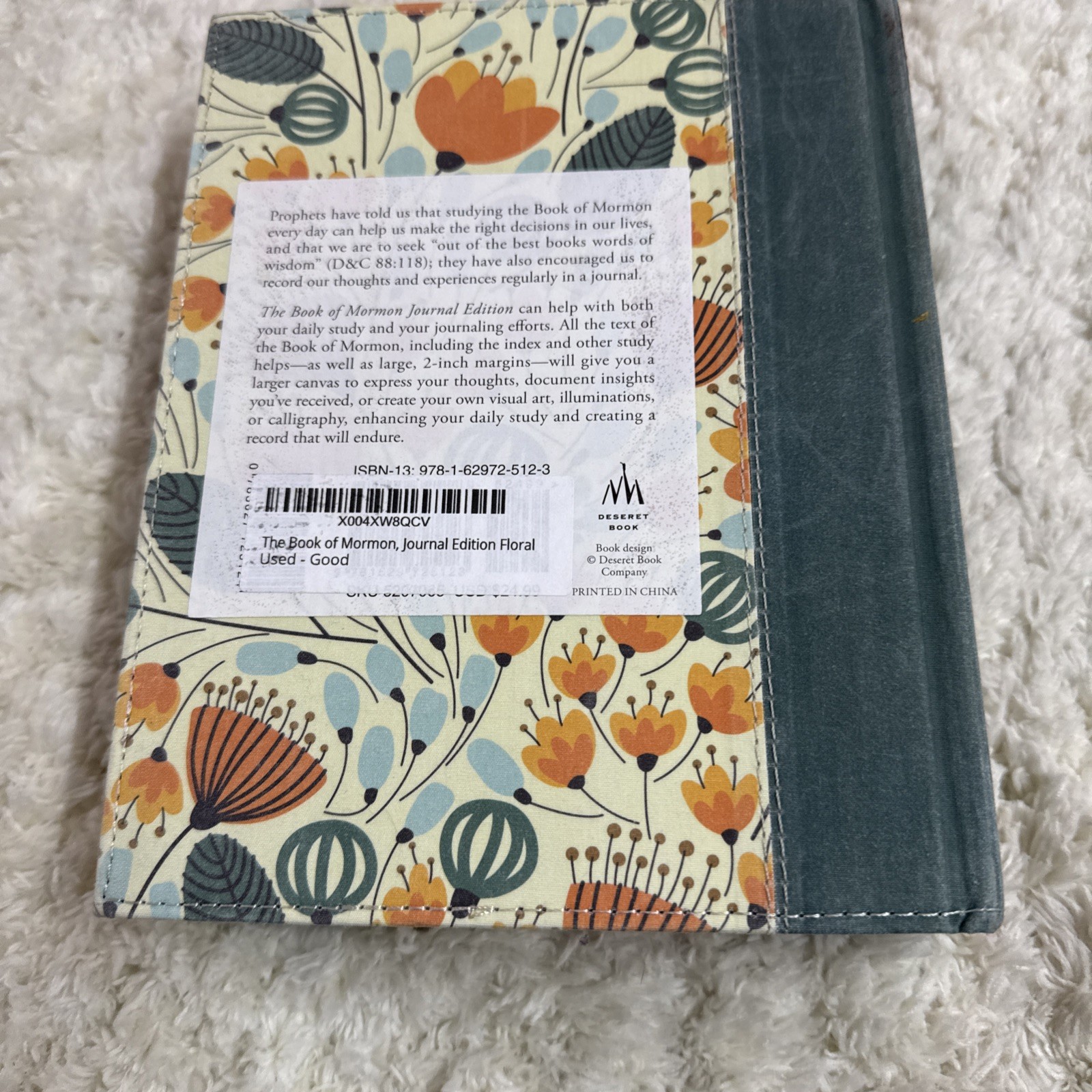 Book of Mormon, Journal Edition : Paperback Floral by Deseret Book Company…