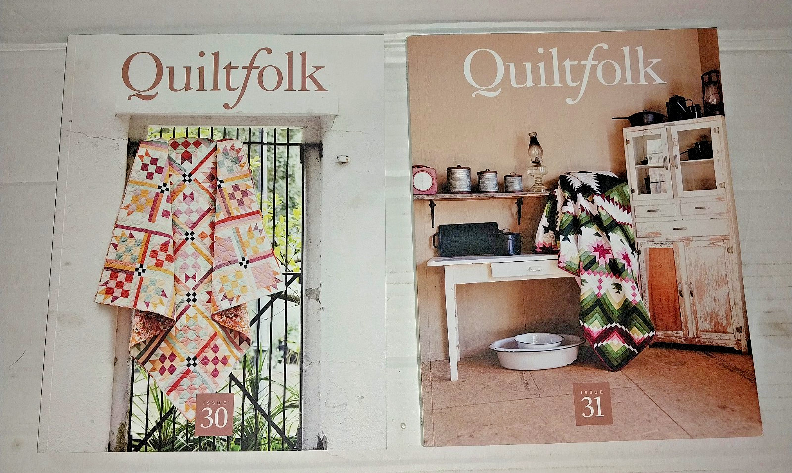 Lot #30-31 Quiltfolk Issues 2024 California & Oklahoma