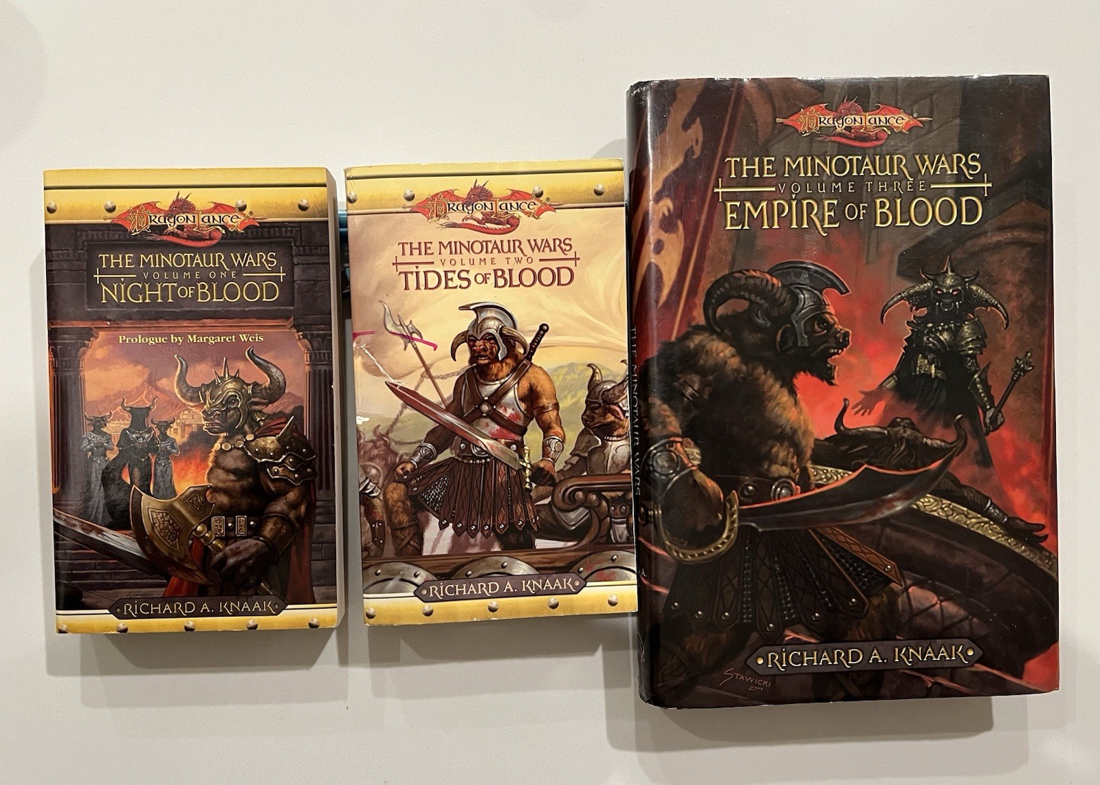 Dragonlance The Minotaur Wars Trilogy Complete! Richard A. Knaak 2 PB + 1 HC