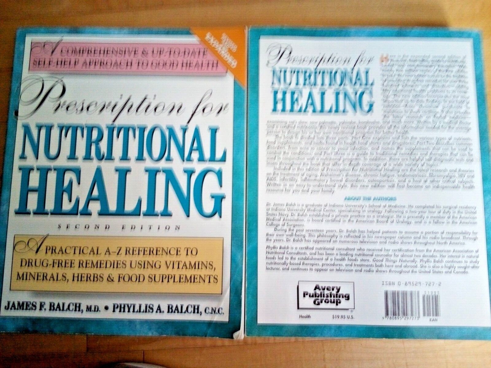 Lot of 2 Prescription for Nutritional Healing: A Practical A-Z Reference 2nd Ed