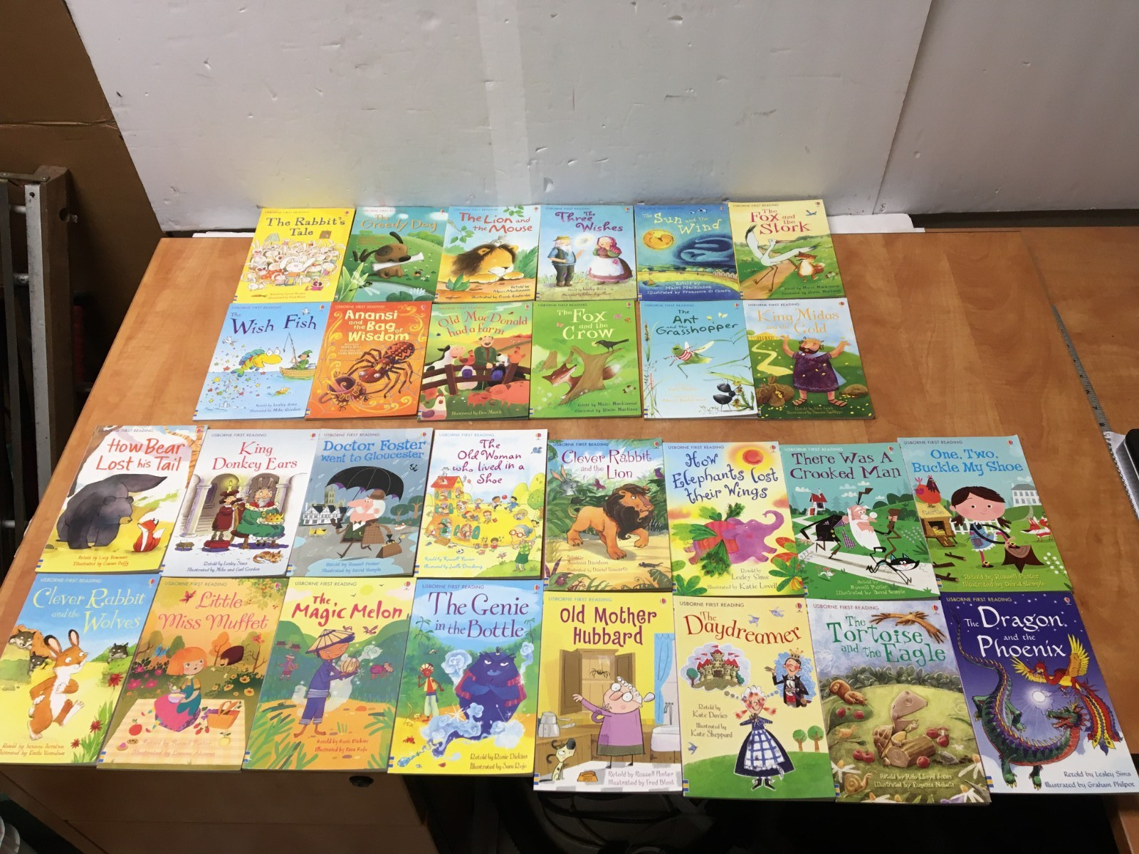 Usborne First Reading Paperback Books Lot of 28 12-Level One & 16 Level Two