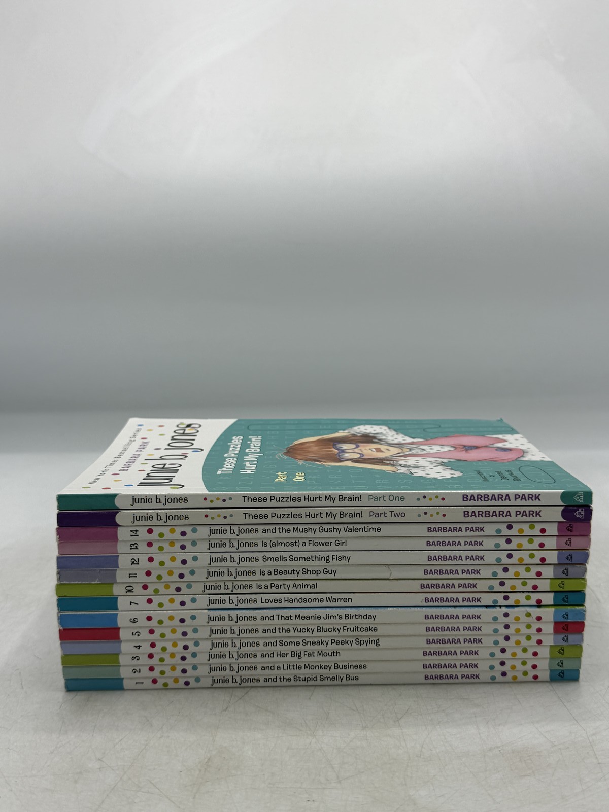 Junie B. Jones Collection 1 Box Set 12 Books + Puzzle Books Barbara Park