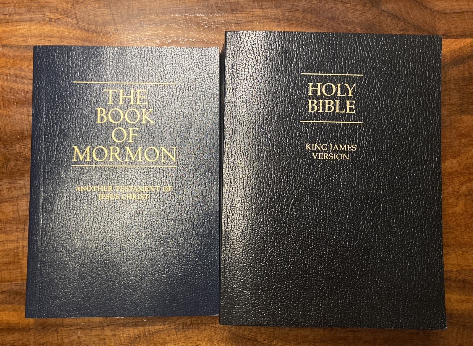 SOFTCOVER LEATHER Scripture Set Holy Bible Book of Mormon LDS Triple Combo Quad