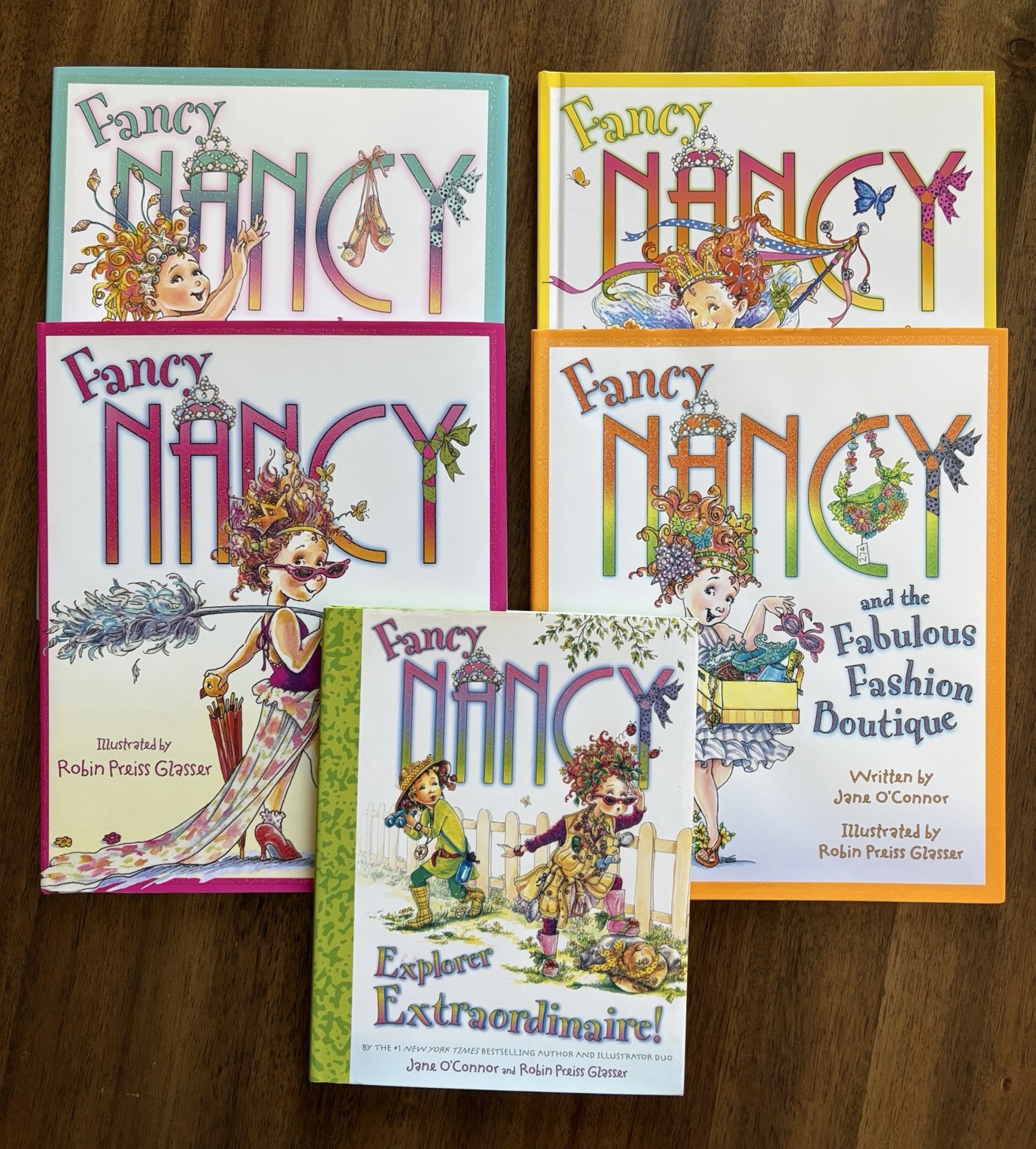 Fancy Nancy Hardcover Book Lot-5 books by Jane O’Connor Illustrated