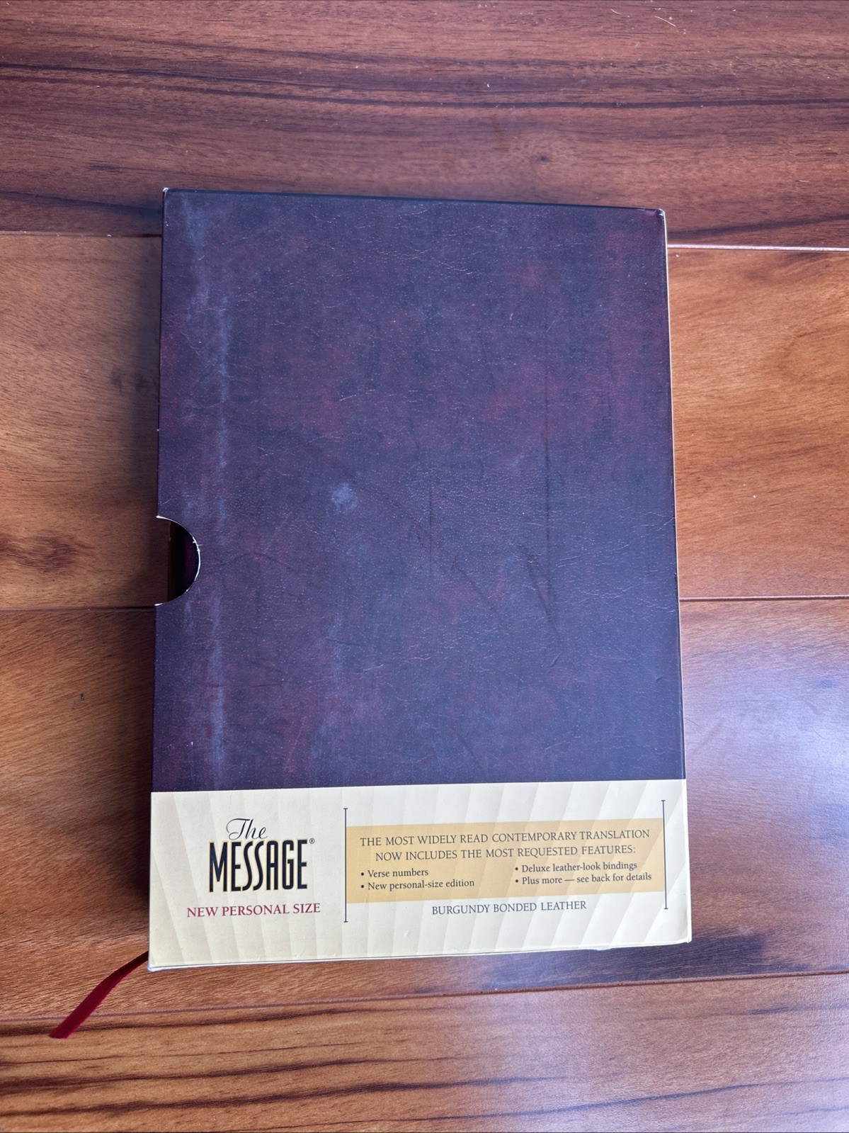Message Bonded Leather Burgundy by Eugene H. Peterson (2008, Bonded Leather)