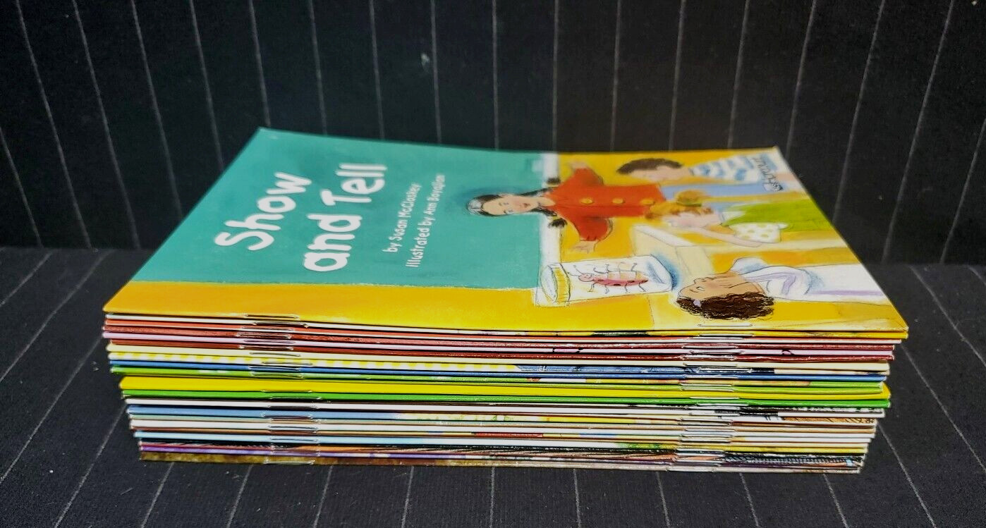 Lot of 26 Harcourt Leveled Readers Level 1.5-4.0 Homeschool Teacher~DVPL
