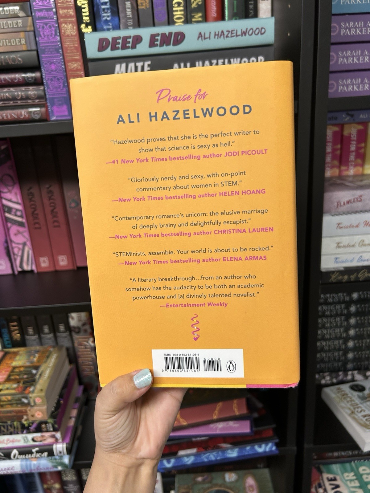 SIGNED Love Theoretically by Ali Hazelwood Hardcover Autographed (damaged)