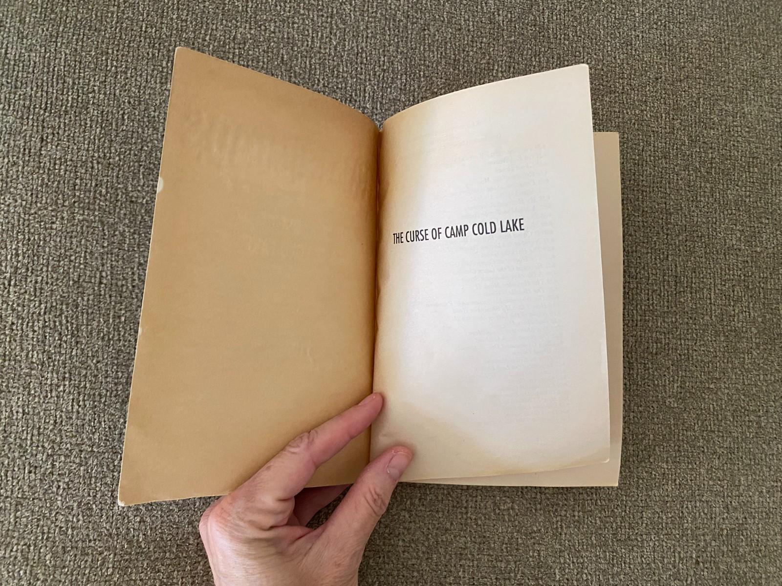 *Print Error* Thin Edition 1st print Goosebumps #56 The Curse of Camp Cold Lake